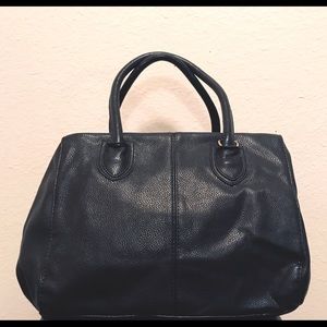 New York & Company Black Leather Satchel